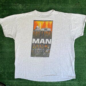 Vintage 90s Million Man March Shirt Civil Rights History Tee